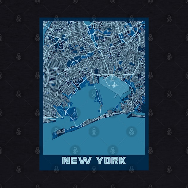 New York - United States Peace City Map by tienstencil